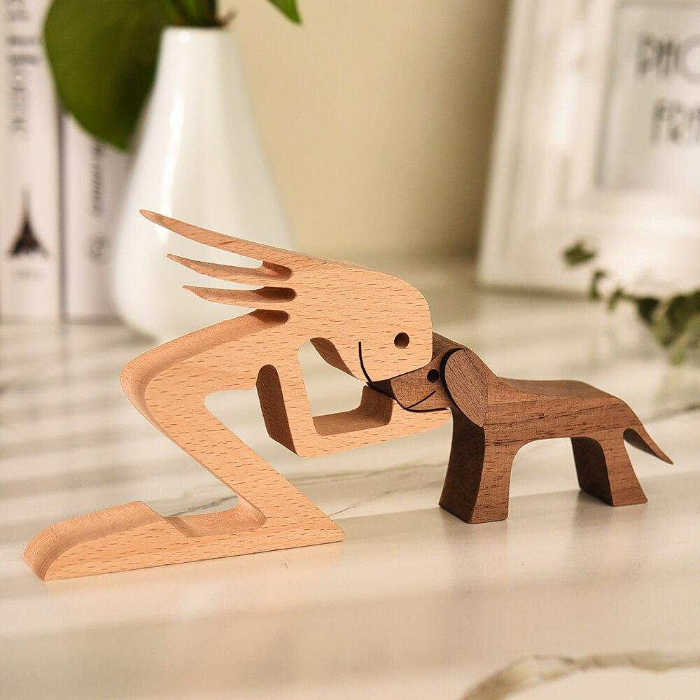 Unbedingte Liebe Holzfigur