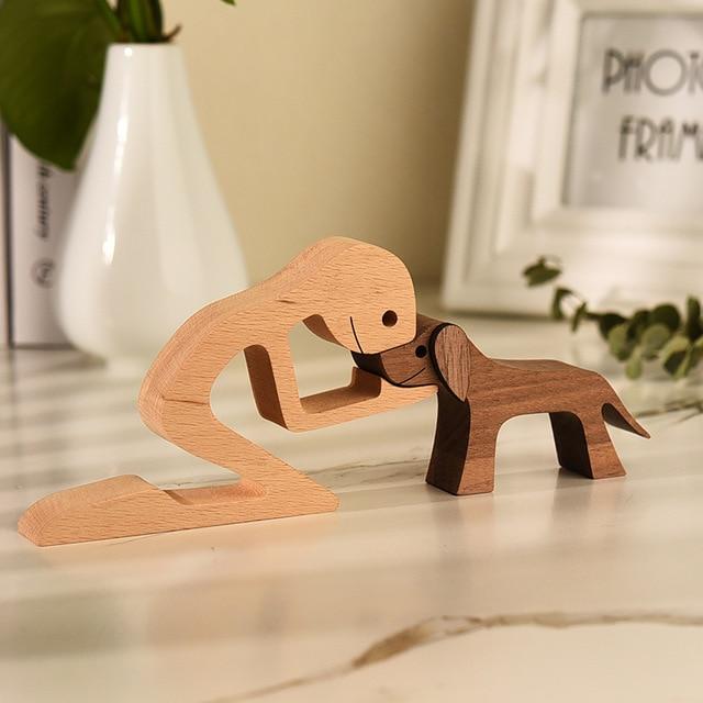 Unbedingte Liebe Holzfigur