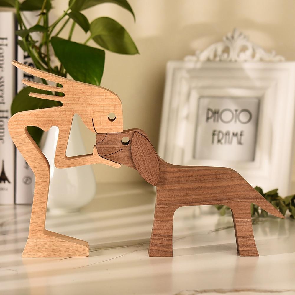 Unbedingte Liebe Holzfigur