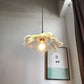 Blumenblatt Buntglas Pendelleuchte