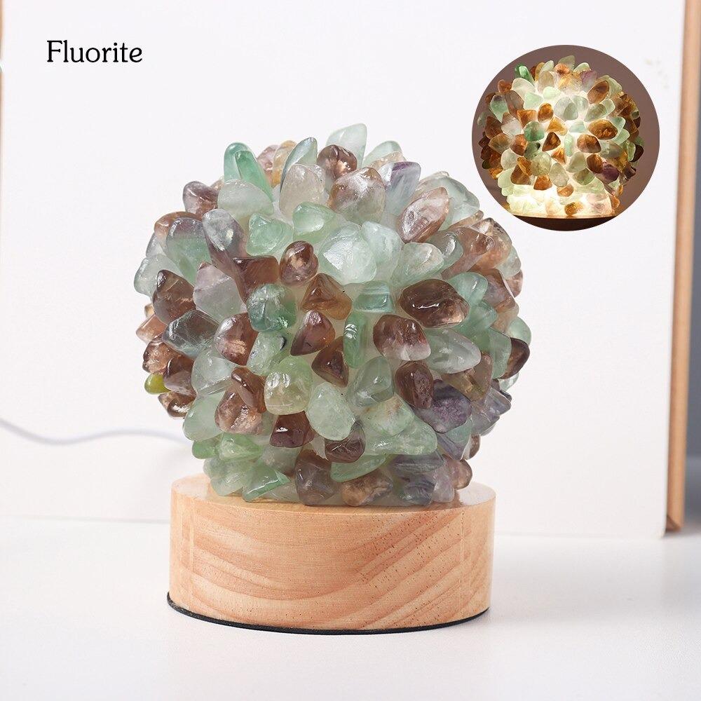 Aventurin Quarz Kristalllampe