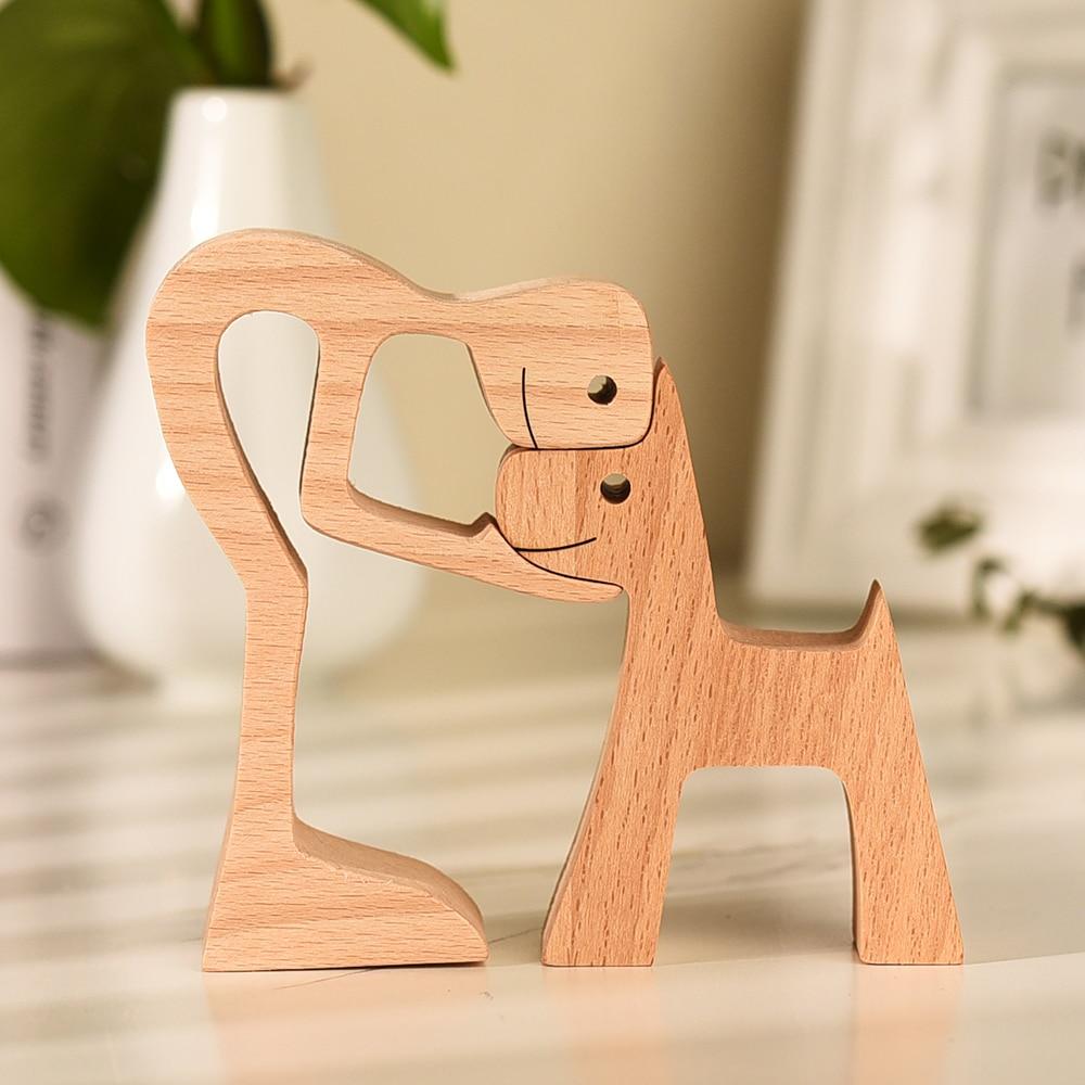 Unbedingte Liebe Holzfigur
