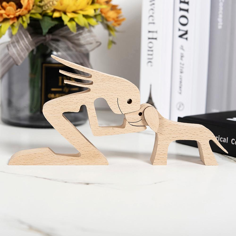 Unbedingte Liebe Holzfigur