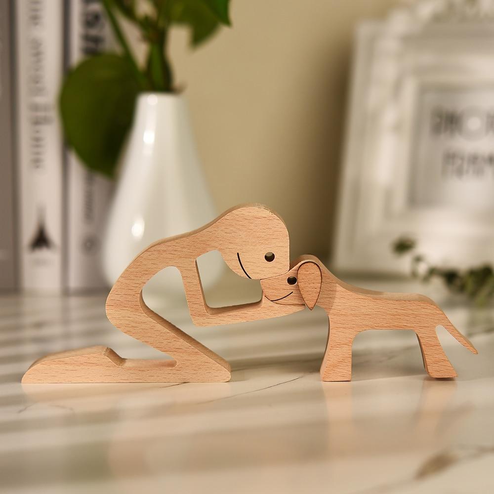 Unbedingte Liebe Holzfigur