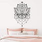Lotus Mandala Wandaufkleber
