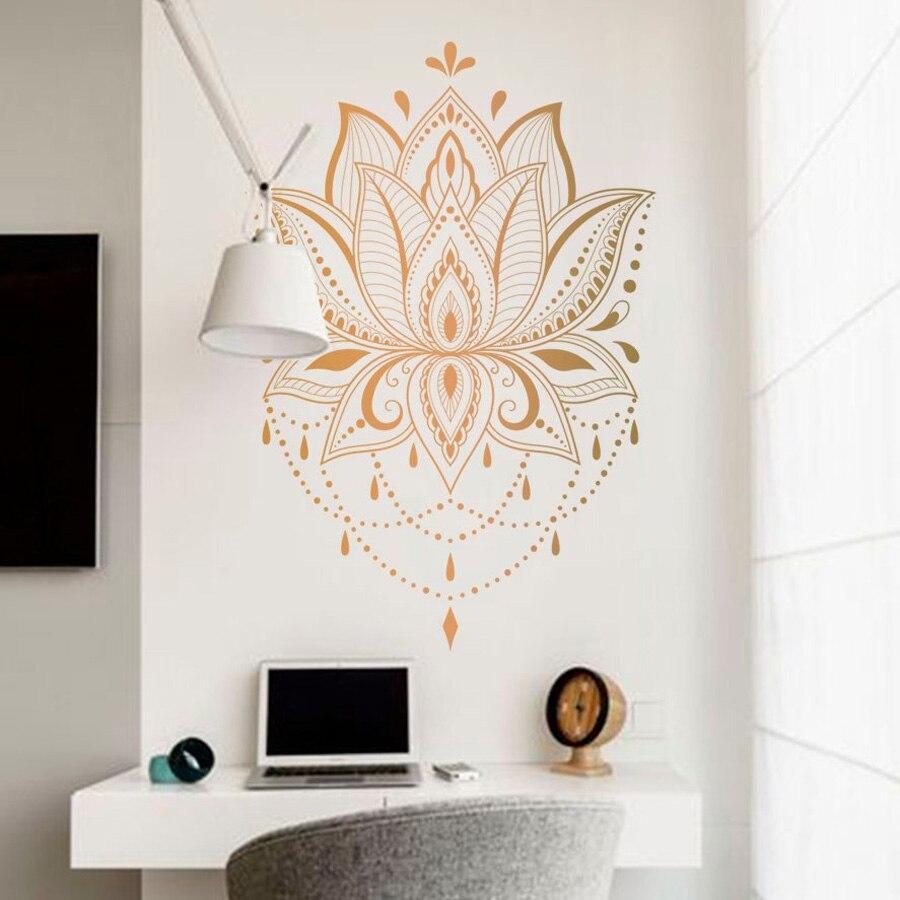 Lotus Mandala Wandaufkleber