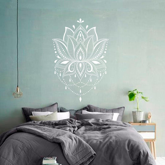 Lotus Mandala Wandaufkleber
