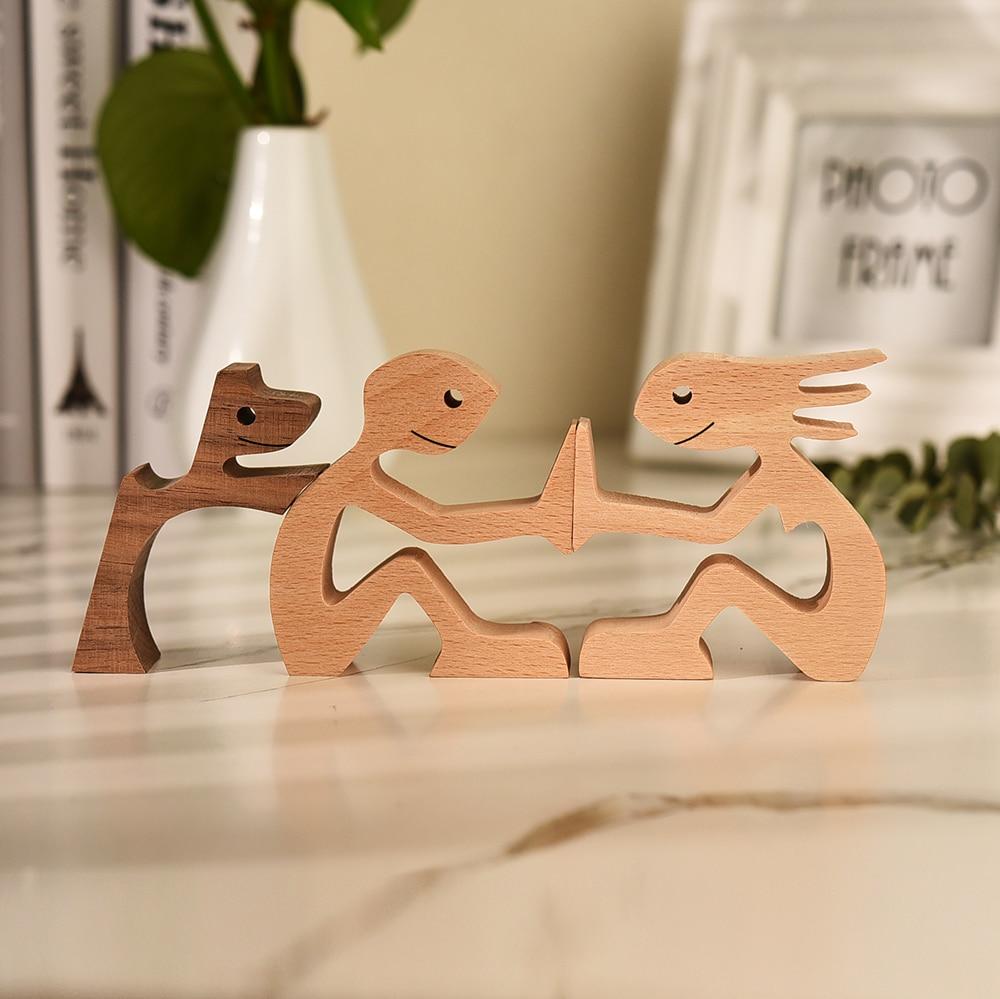 Unbedingte Liebe Holzfigur