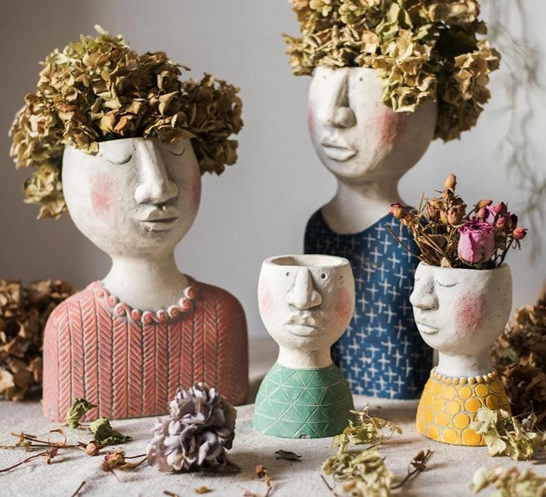 Nordic Family Gesichtsblumentopf