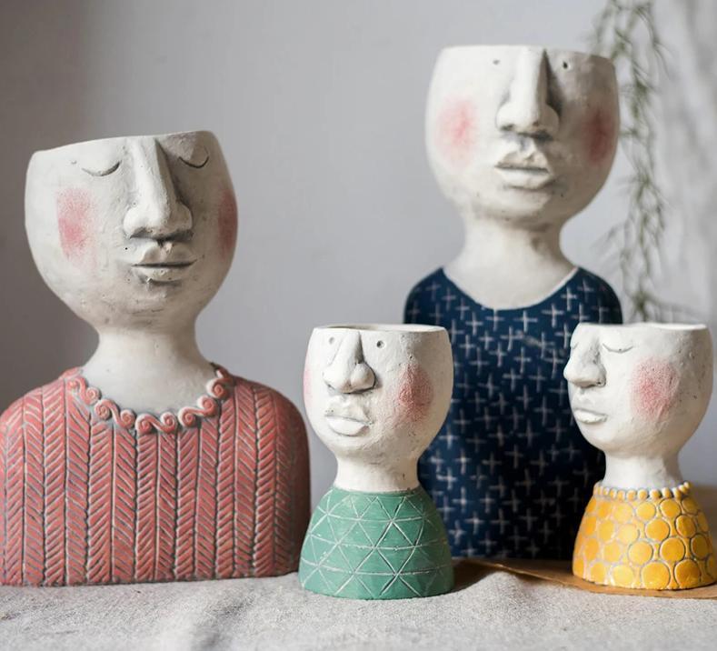 Nordic Family Gesichtsblumentopf