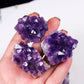 Roh-Amethyst-Quarz-Kristall-Cluster