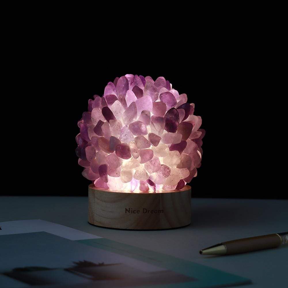 Aventurin Quarz Kristalllampe