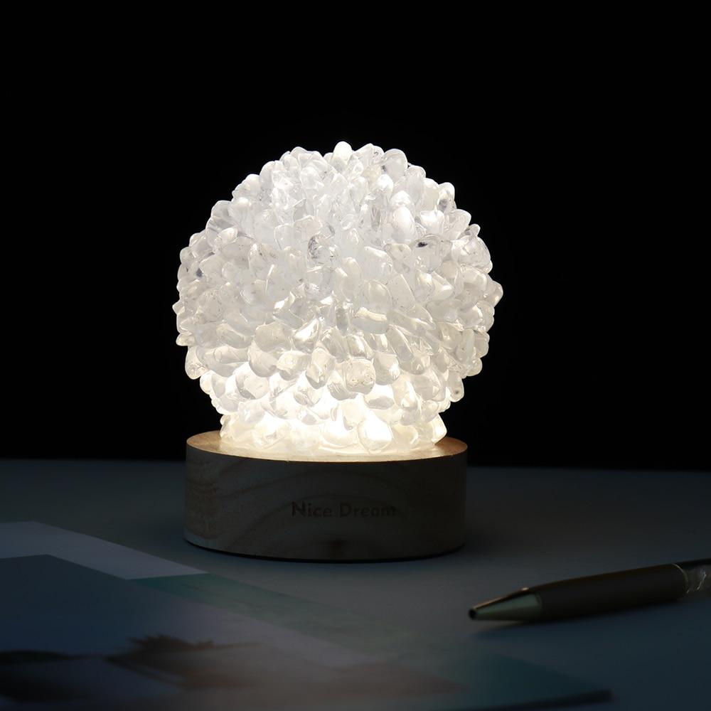 Aventurin Quarz Kristalllampe