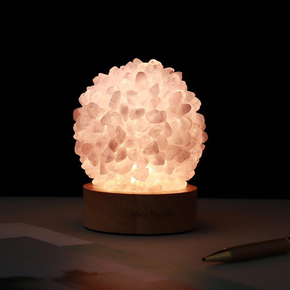 Aventurin Quarz Kristalllampe