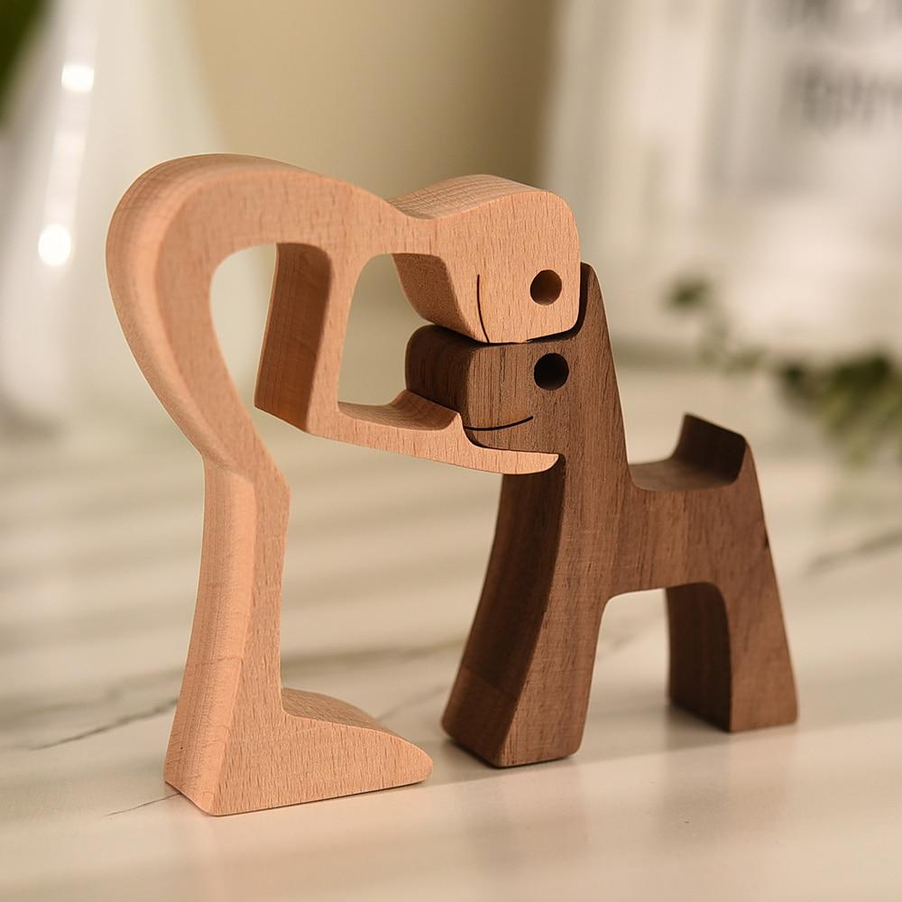 Unbedingte Liebe Holzfigur