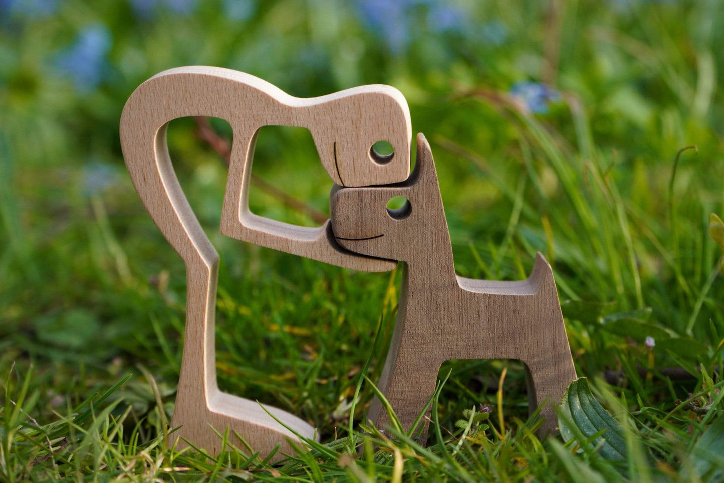 Unbedingte Liebe Holzfigur