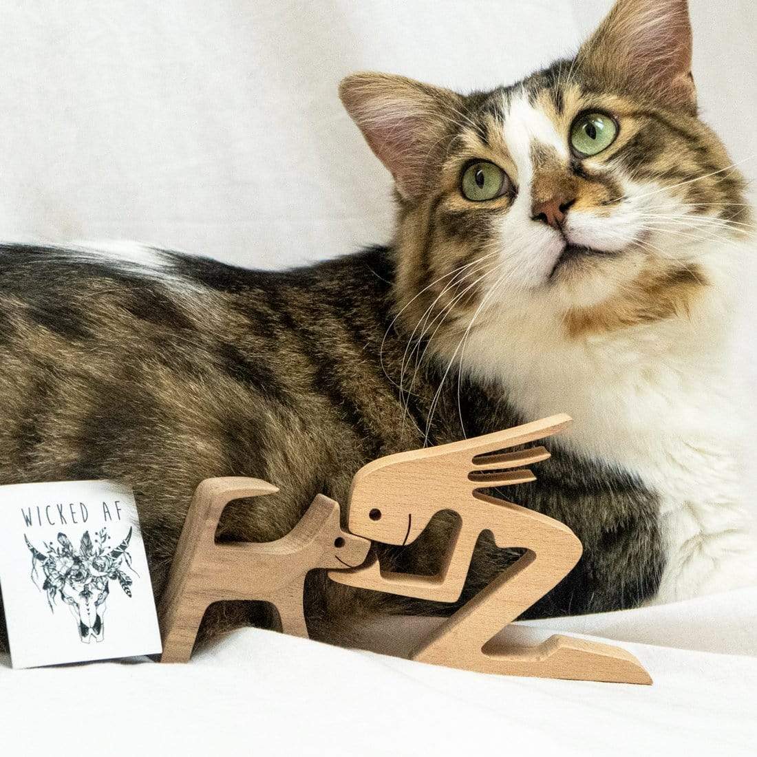Unbedingte Liebe Holzfigur