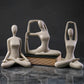 Yoga-Figurinen-Kunst
