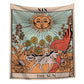 "Die Sonne" Tarot Bunte Wandteppich