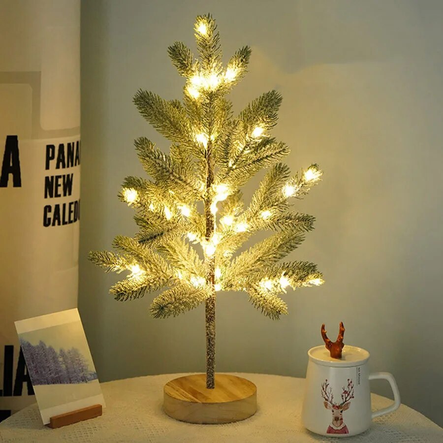 Frendorf | FestiveGlow Weihnachtsbaum-Nachtlicht | LED Simulation | Kabellos | Stimmungslicht