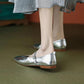 Frendorf | Legere Schuhe: Prägnante Bequeme Ballerinas - Leder Retro-Stil - TSS158