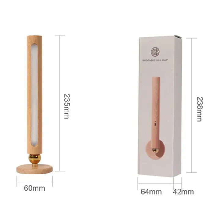 Frendorf | Aura Holz Wandleuchte - Für gemütliches flexibles Licht