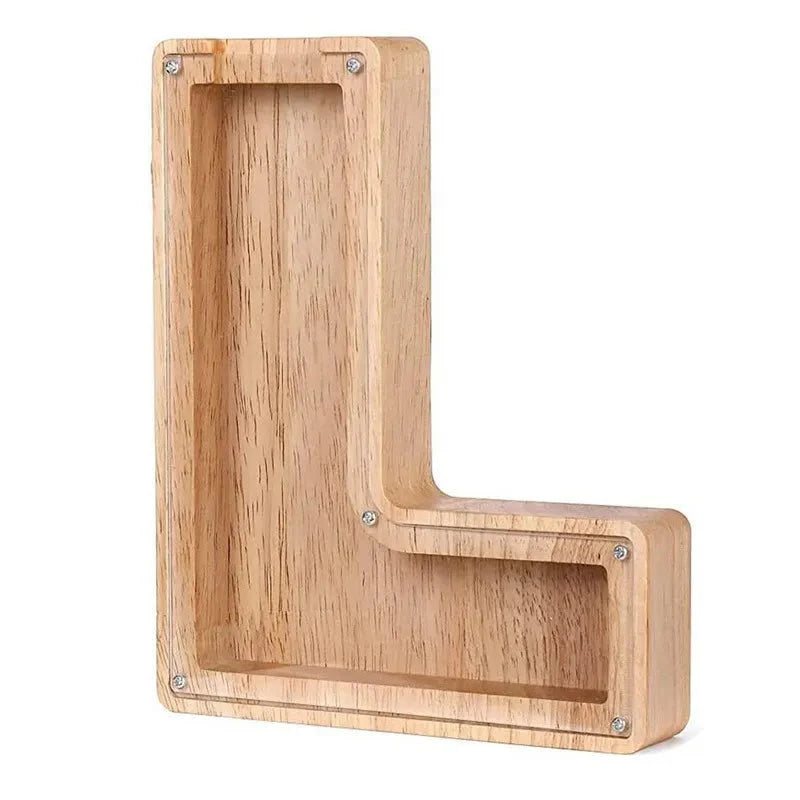 Holz Alphabetbuchstaben 'Initial' Sparschwein