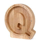 Holz Alphabetbuchstaben 'Initial' Sparschwein