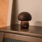 Holz geschnitzte Pilzlampe