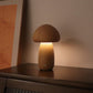 Holz geschnitzte Pilzlampe