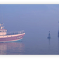 Frendorf | Misty Sunrise und Angelboot in Loctudy Wandkunst