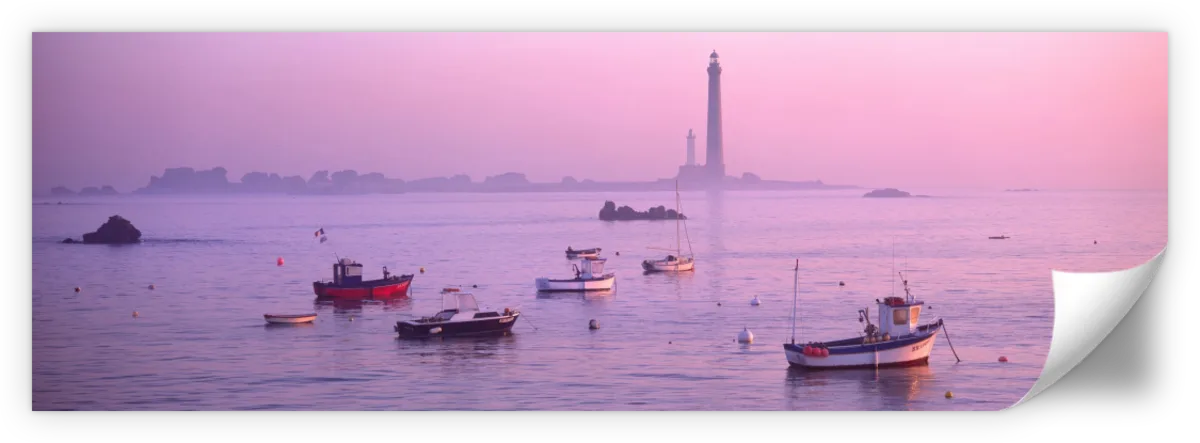 Frendorf | Lighthouse At Sunrise Ile Vierge Finistere Wandkunst