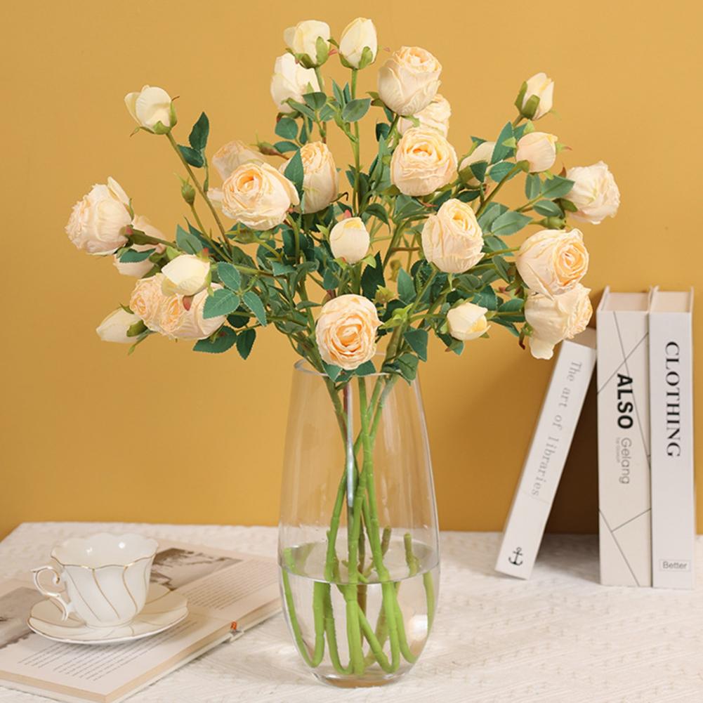 Frendorf | 5 Kopf Rose Seidenblume