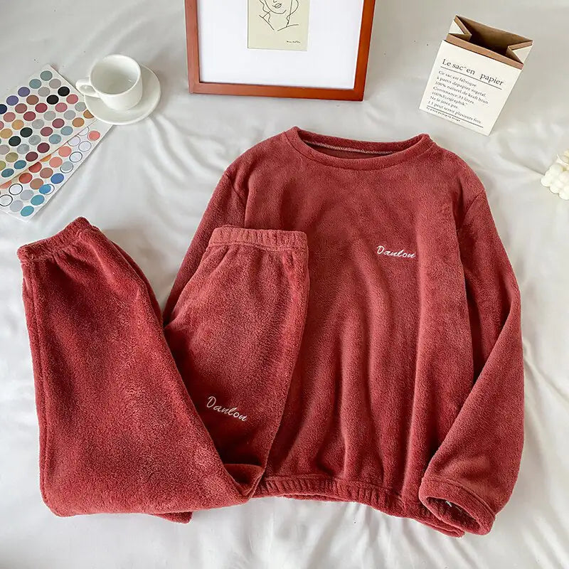 Frendorf | Winter-Pyjama-Set aus weichem Samt