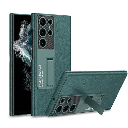 Frendorf | Luxuriöse, ultradünne Leder-Telefonhülle, stoßfest, für Samsung Galaxy 23