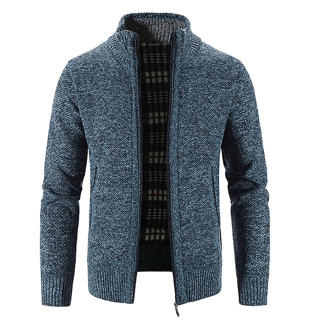 Frendorf | Stylischer Zipper-Strickpullover für Herren (italienisches Design)
