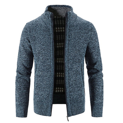 Frendorf | Stylischer Zipper-Strickpullover für Herren (italienisches Design)