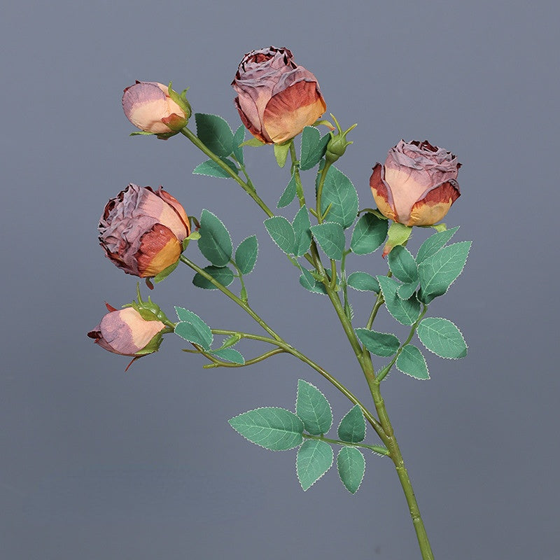 Frendorf | 5 Kopf Rose Seidenblume