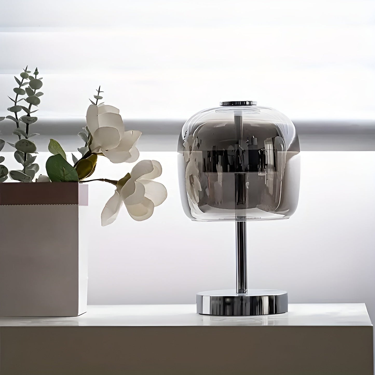 Moderne Glas Elektroplattierte Ambientebeleuchtungslampe