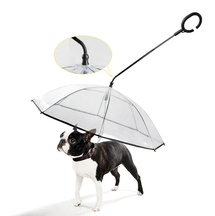 Frendorf | Rainguard Umbrella – Transparenter Regenschirm für Hunde