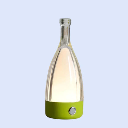 Frendorf | GlowVino Wiederaufladbares dekoratives Nachtlicht | Weinflaschen-Design | Stimmungsvolle LED-Beleuchtung | Kabellos