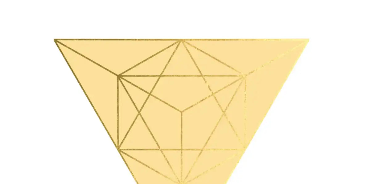 Frendorf | Gelb und Schwarz Geo I Wandkunst