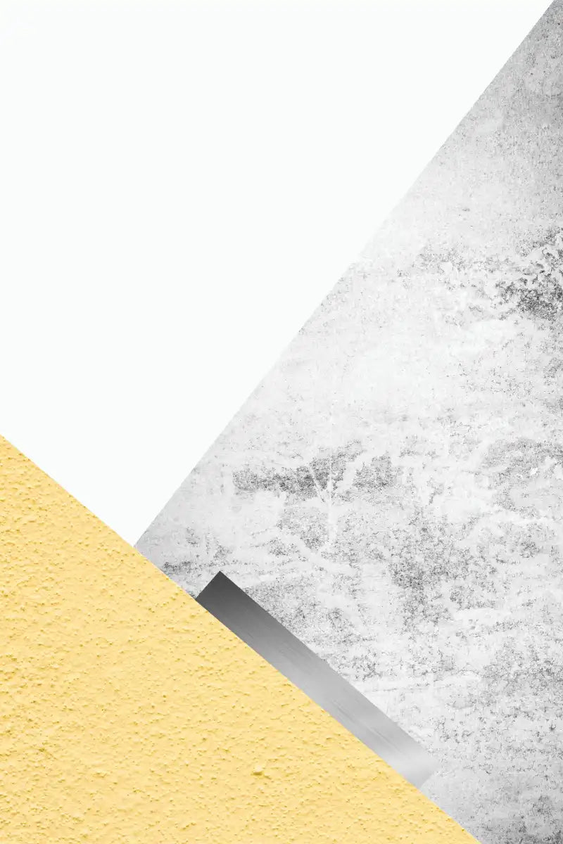 Frendorf | Gelbe und graue Berge III Wandkunst