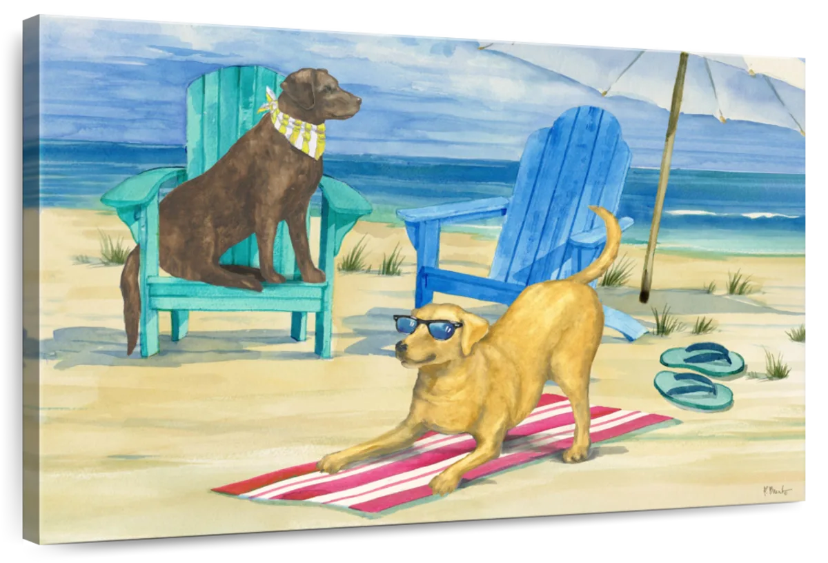 Frendorf | Grayton Beach Hund Duo Wandkunst