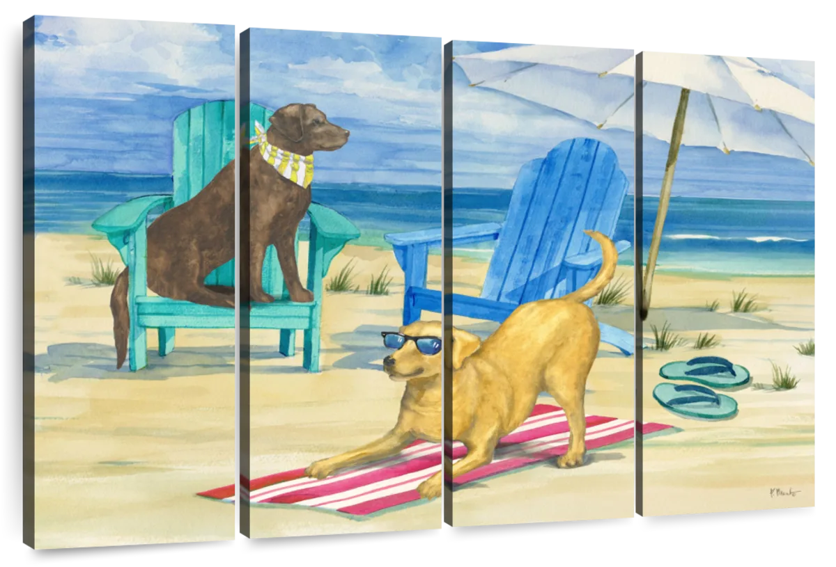 Frendorf | Grayton Beach Hund Duo Wandkunst