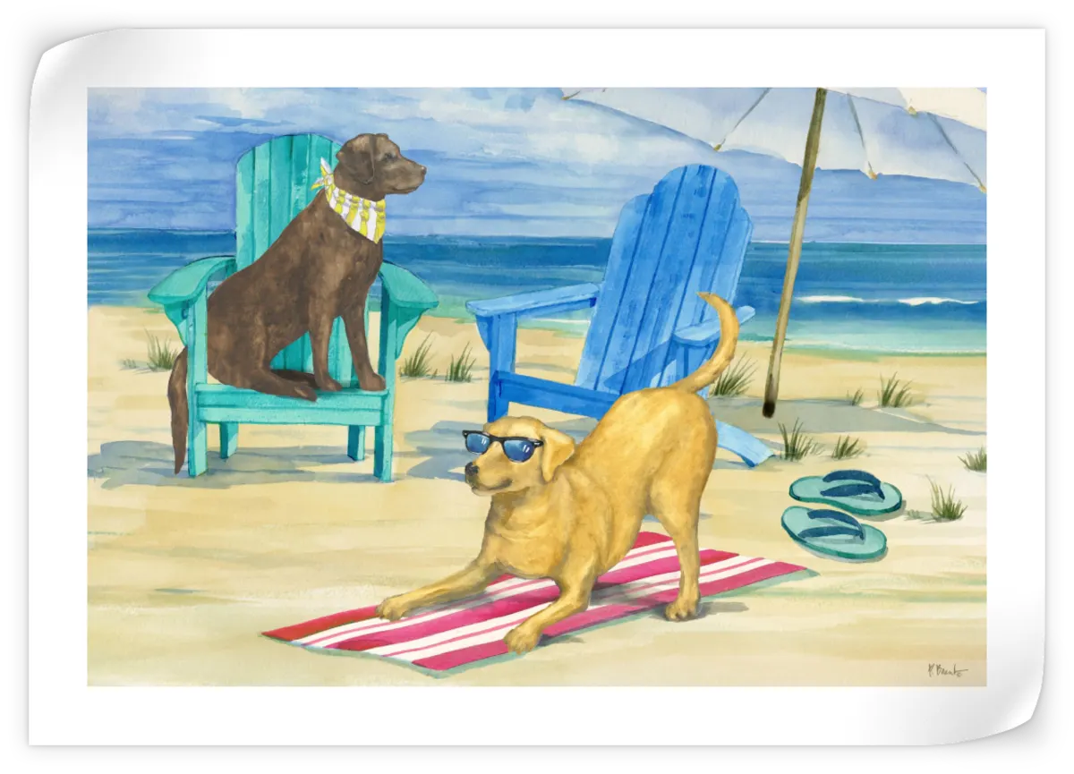 Frendorf | Grayton Beach Hund Duo Wandkunst