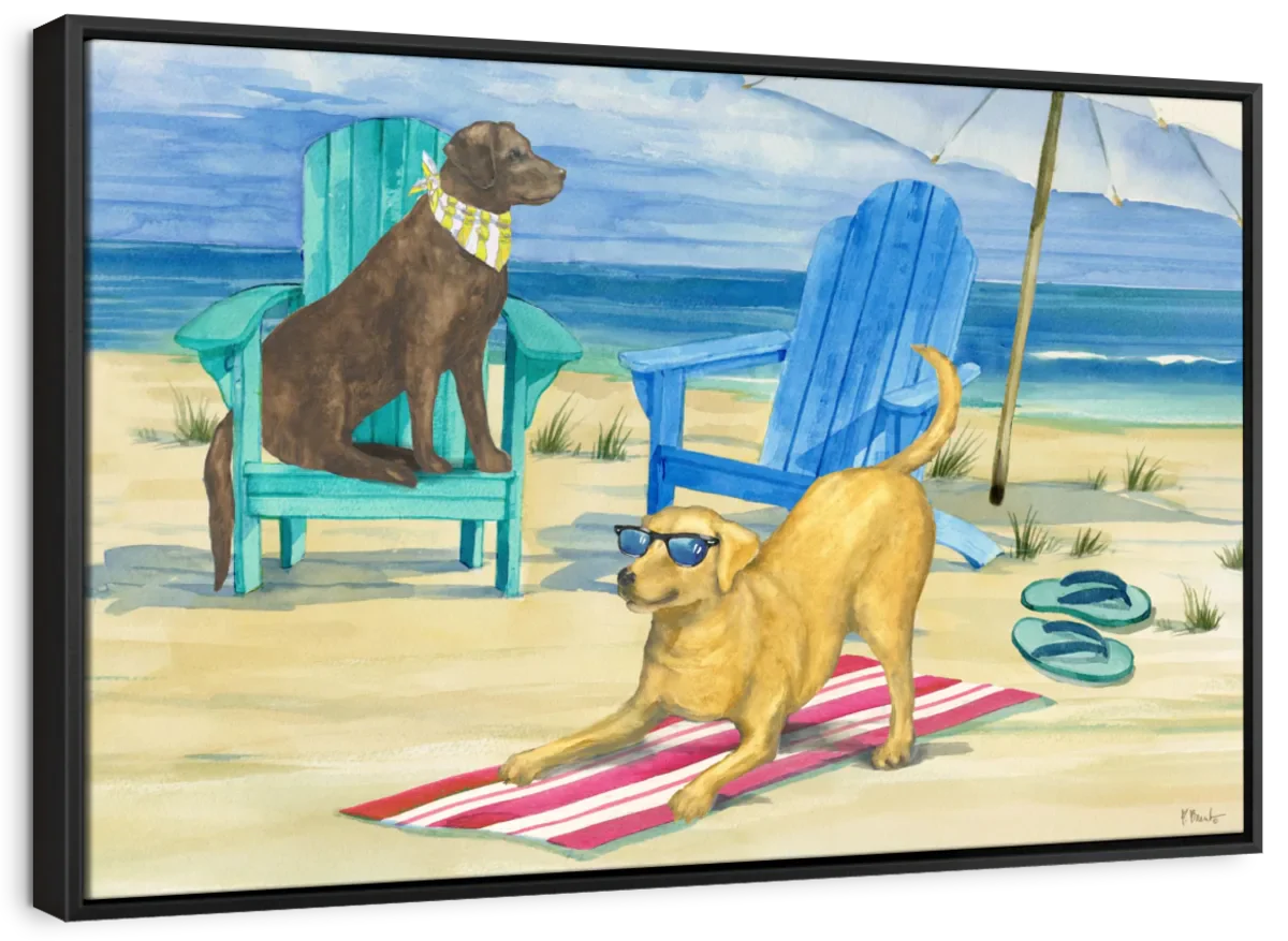 Frendorf | Grayton Beach Hund Duo Wandkunst