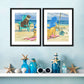 Frendorf | Grayton Beach Hund Duo Wandkunst