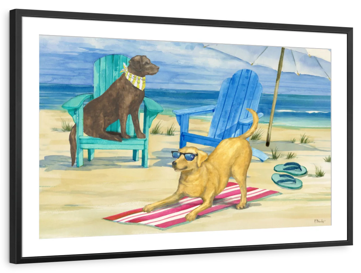 Frendorf | Grayton Beach Hund Duo Wandkunst