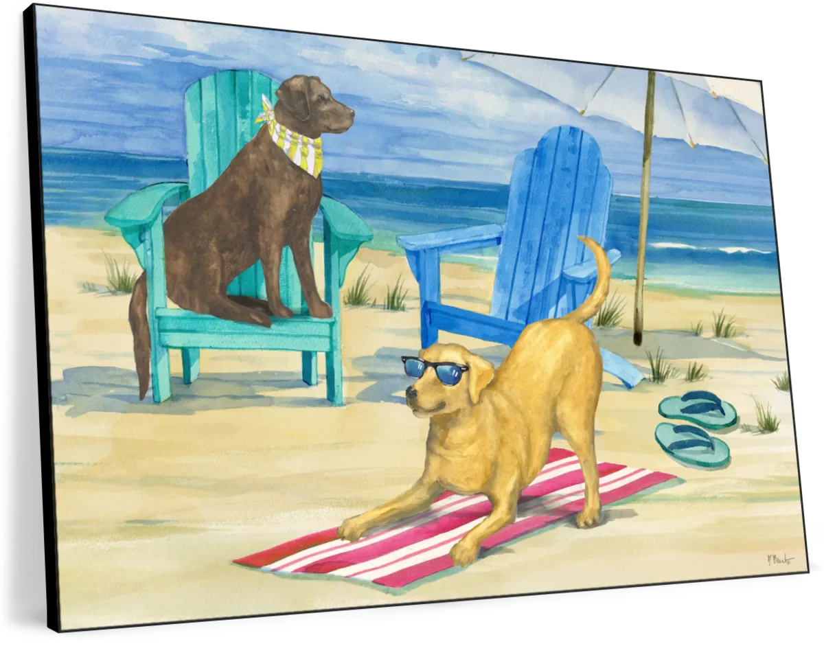 Frendorf | Grayton Beach Hund Duo Wandkunst